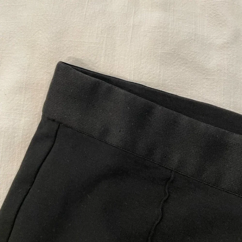 Everlane Black Slim Trouser Leggings with Side Zipper - Picture 9 of 11